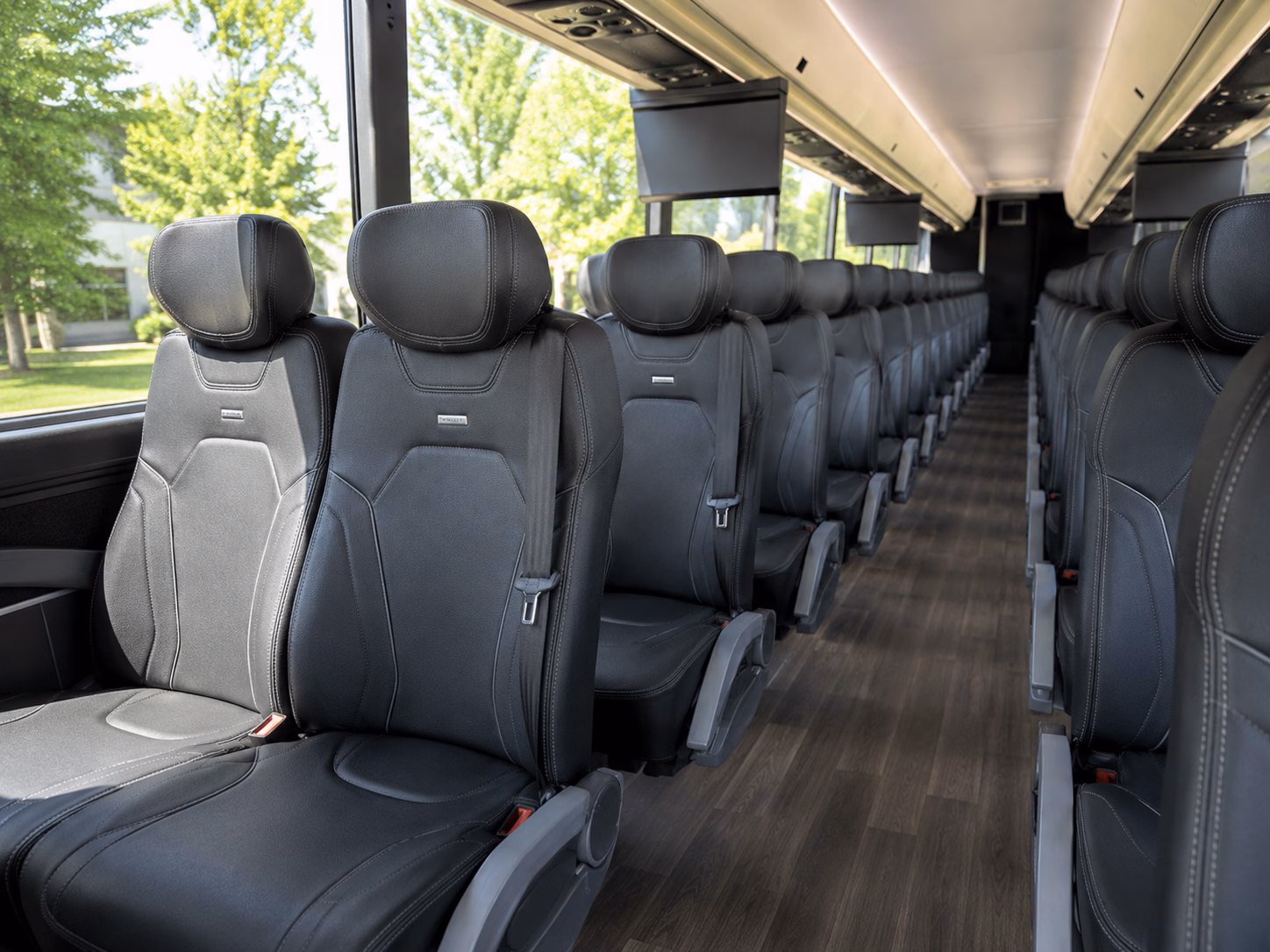 warner robins charter bus interior