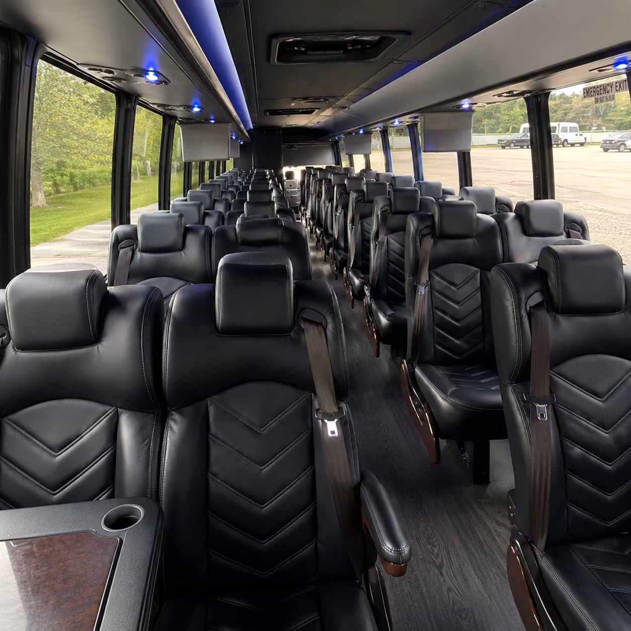 warner robins concert transportation onboard seating