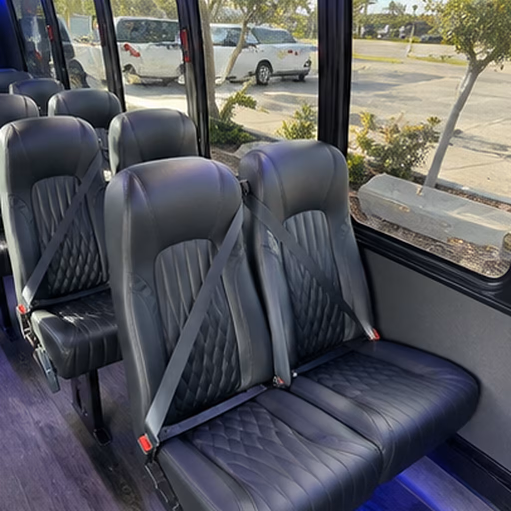 warner robins private event transportation onboard seating